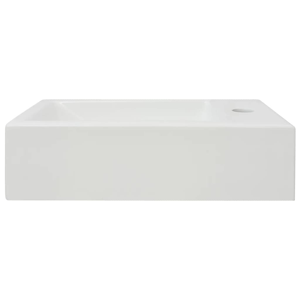 Umivaonik s Otvorom za Slavinu Keramički Bijeli 46x25,5x12 cm