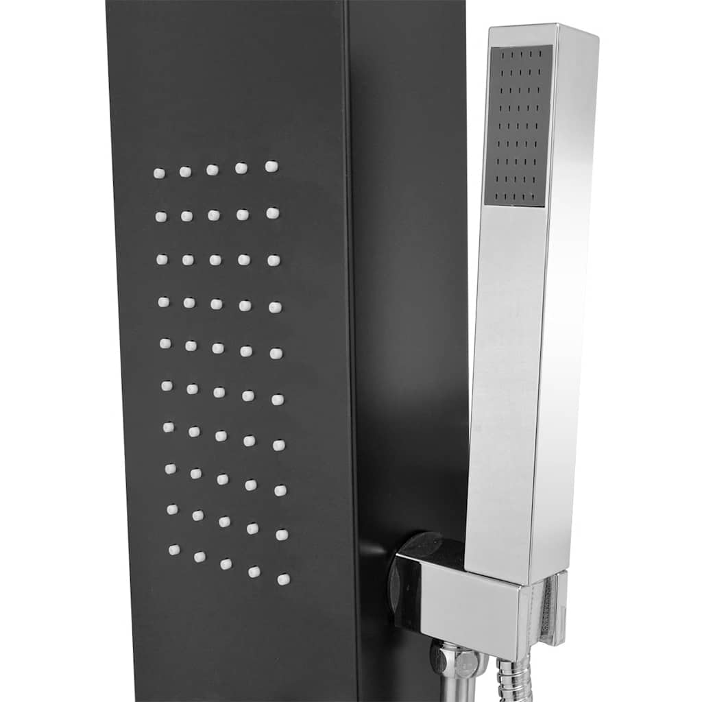 Panel Sustav za Tuširanje Aluminijski Mat Crni