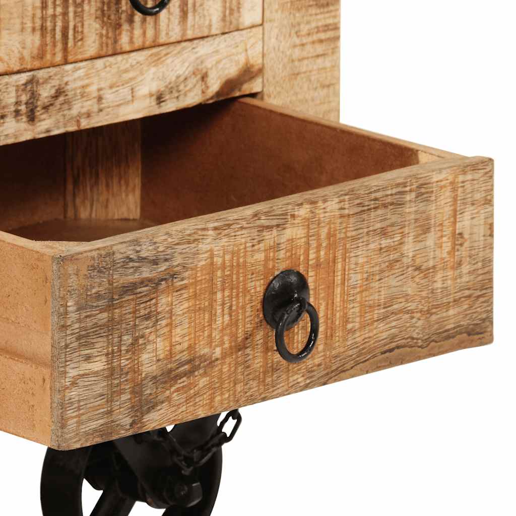 Stolić za kavu od grubog drva manga 70 x 70 x 40 cm