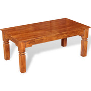 Stolić za kavu od masivnog drva 110 x 60 x 45 cm