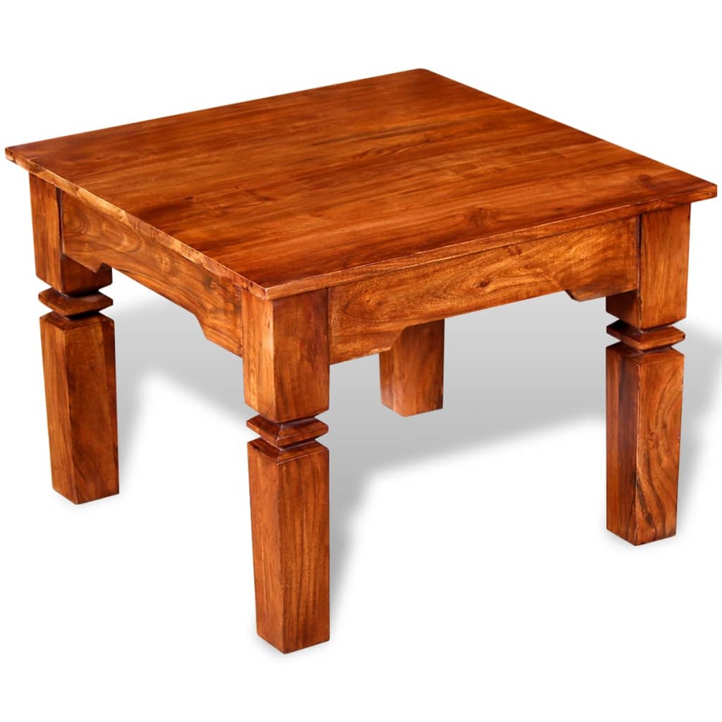 Stolić za kavu od masivnog drva 60 x 60 x 45 cm