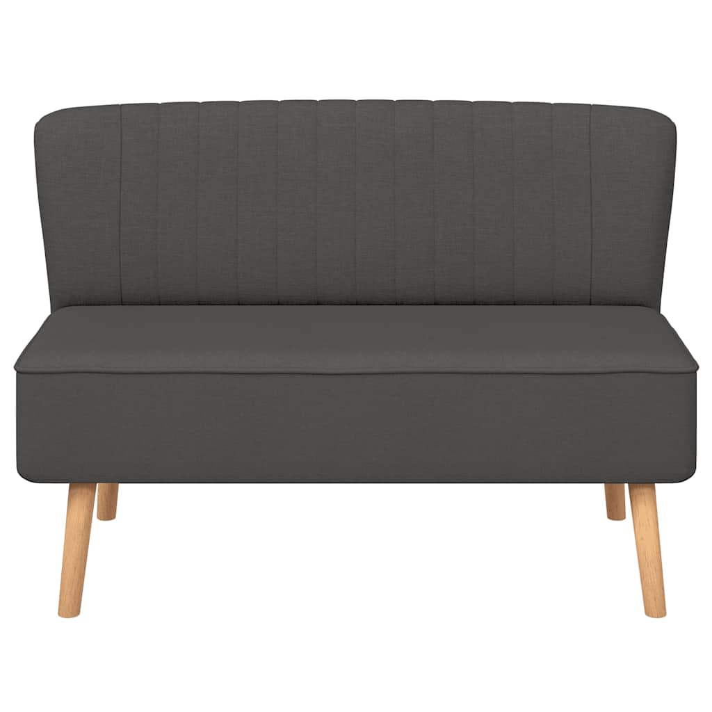 Sofa 117x55,5x77 cm Tkanina Tamno Siva