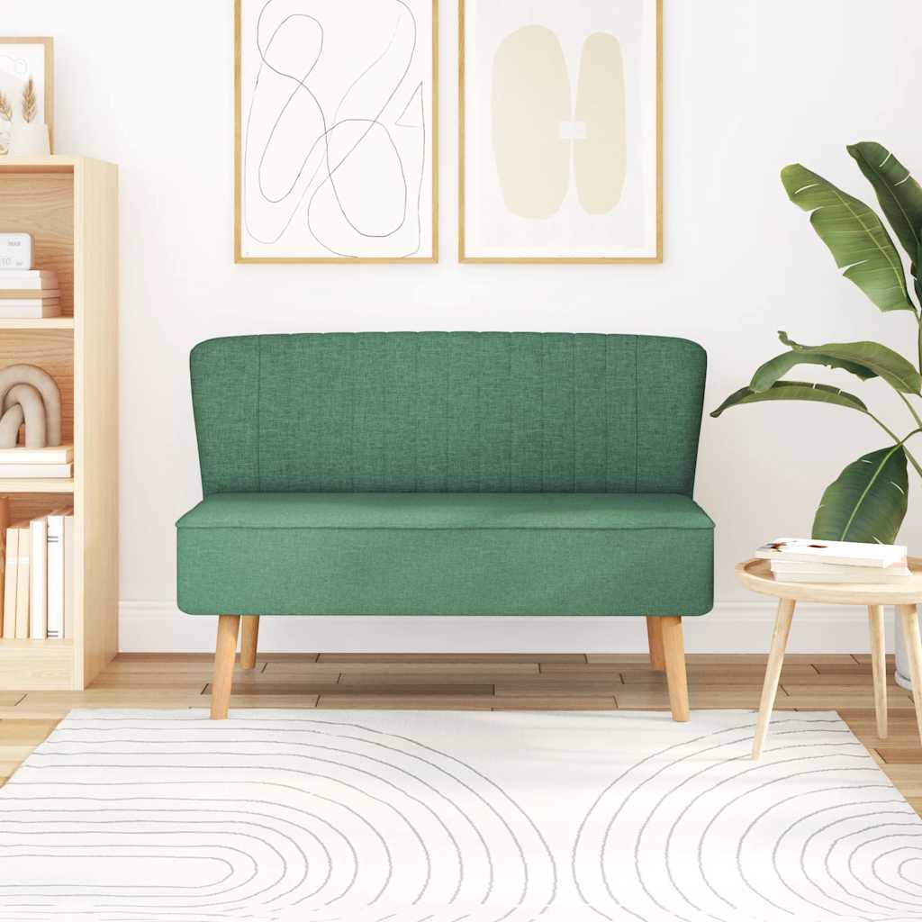 Sofa 117x55,5x77 cm Tkanina Zelena