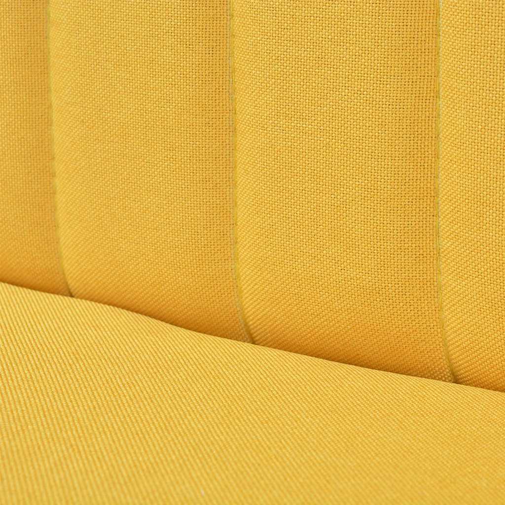Sofa 117x55,5x77 cm Tkanina Žuta