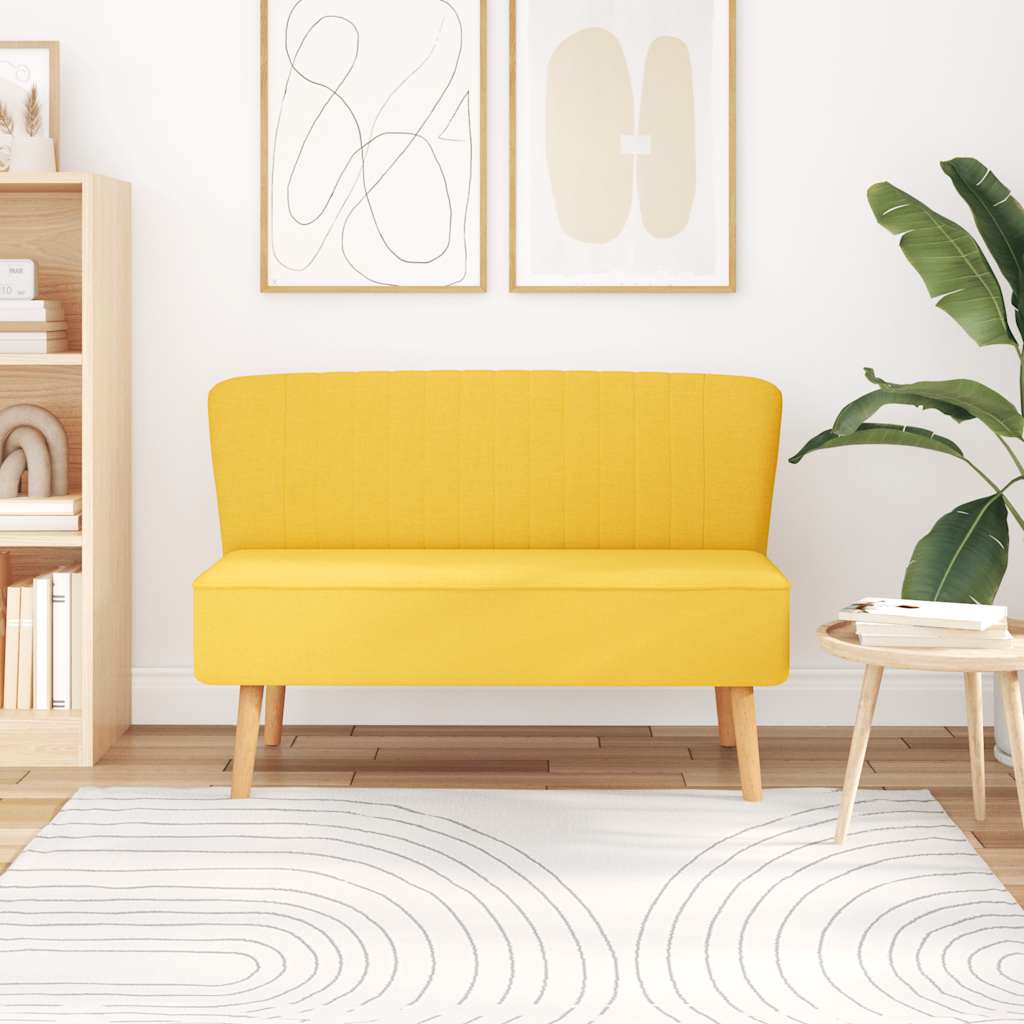 Sofa 117x55,5x77 cm Tkanina Žuta