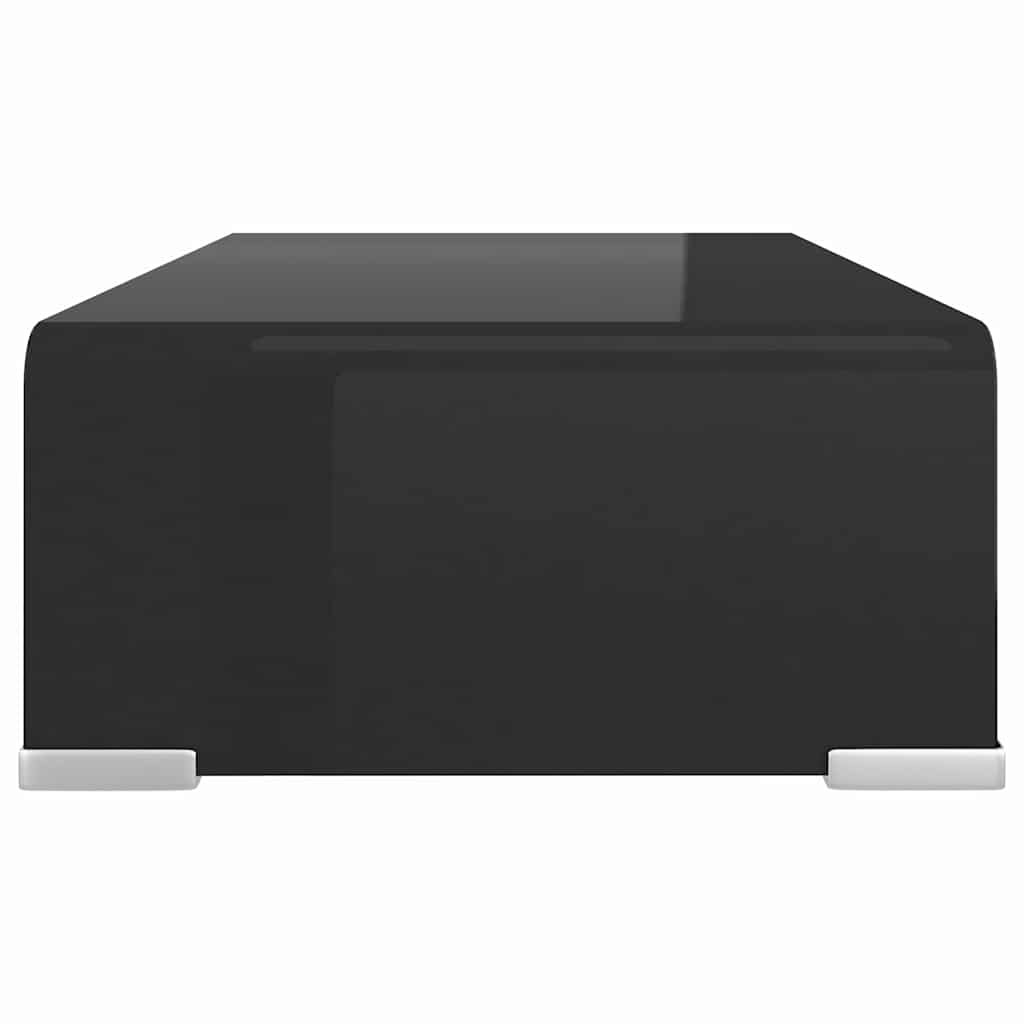 Stalak za TV/Monitor Stakleni Crni 40x25x11 cm