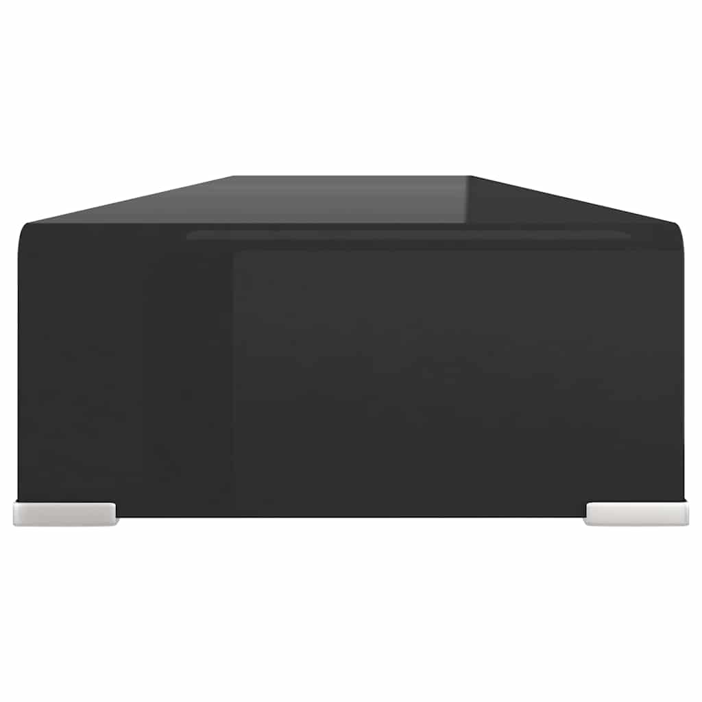 Stalak za TV /Monitor Prozirno Staklo Crni 110x30x13 cm