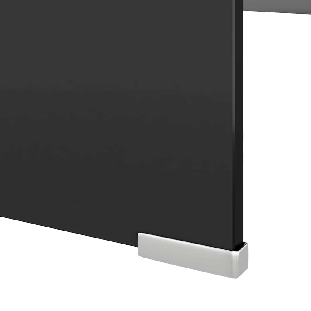 Stalak za TV /Monitor Staklo Crna boja 120x30x13 cm