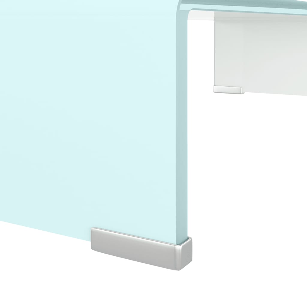 Stalak za TV/monitor stakleni zeleni 60 x 25 x 11 cm