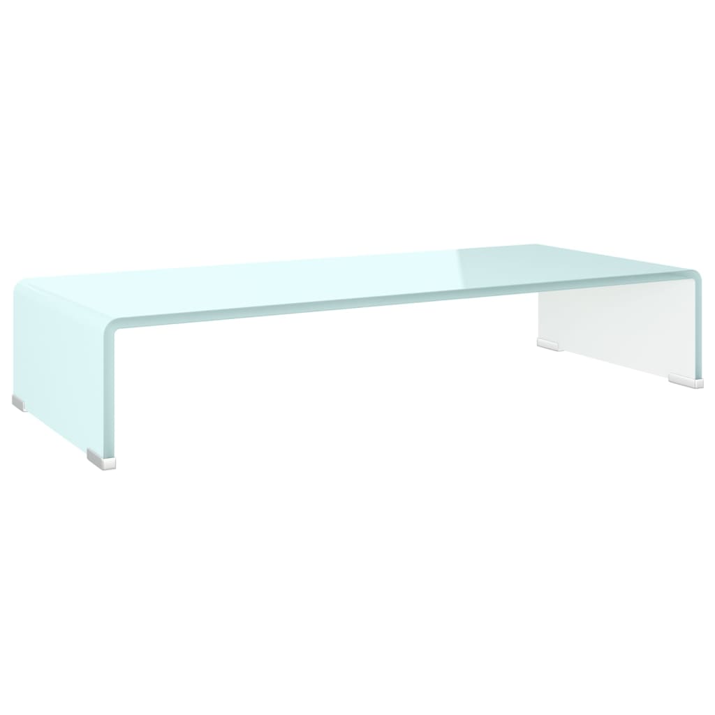 Stalak za TV/monitor stakleni zeleni 70 x 30 x 13 cm