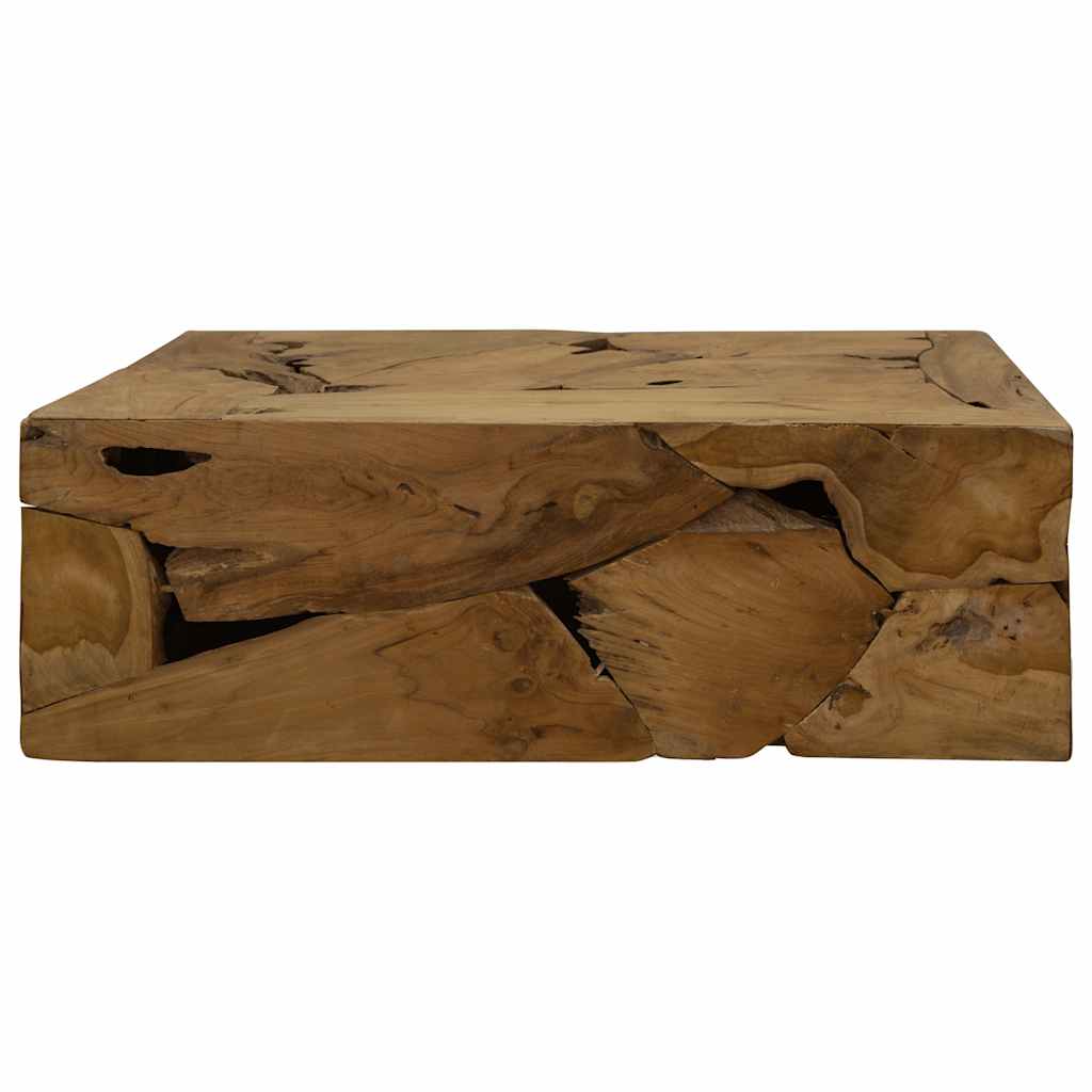 Stolić za kavu od prave tikovine 90 x 50 x 30 cm smeđi