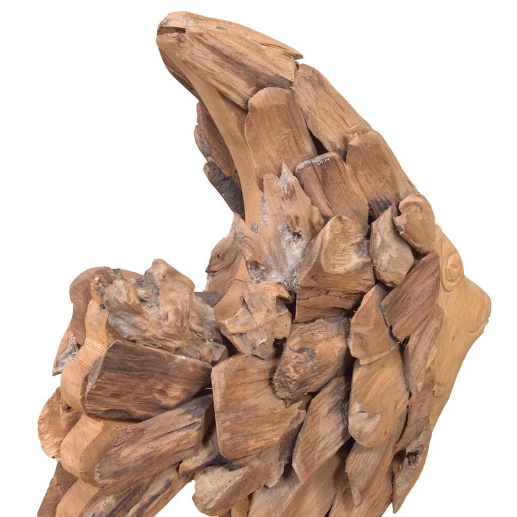 Riba Skulptura od tikovine 40x12x57 cm
