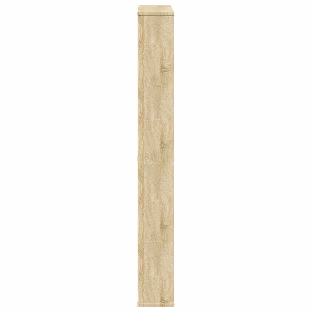 Ormarić za cipele s ogledalom 4 razine 63x17x134 cm boja hrasta