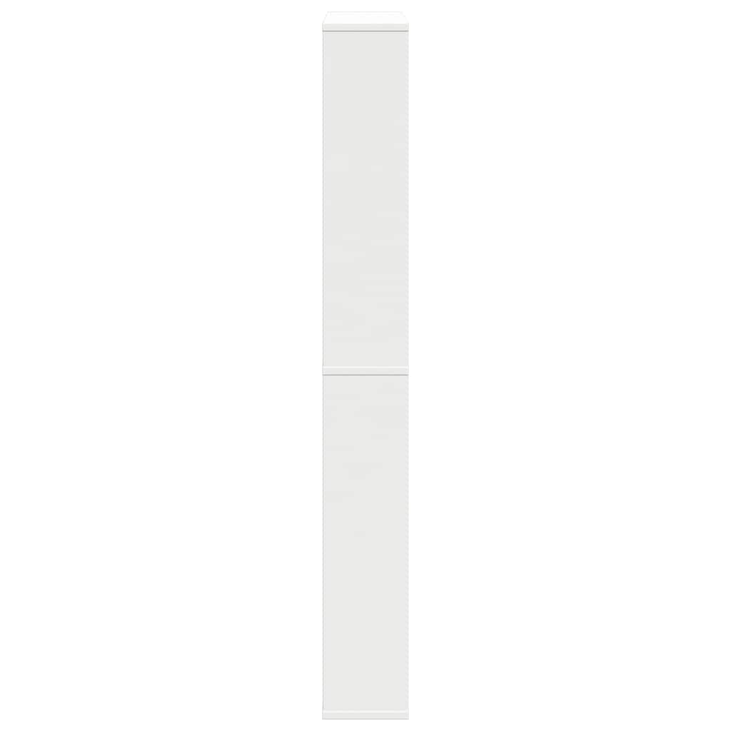 Ormarić za cipele s 4 razine i ogledalom 63x17x134 cm bijeli