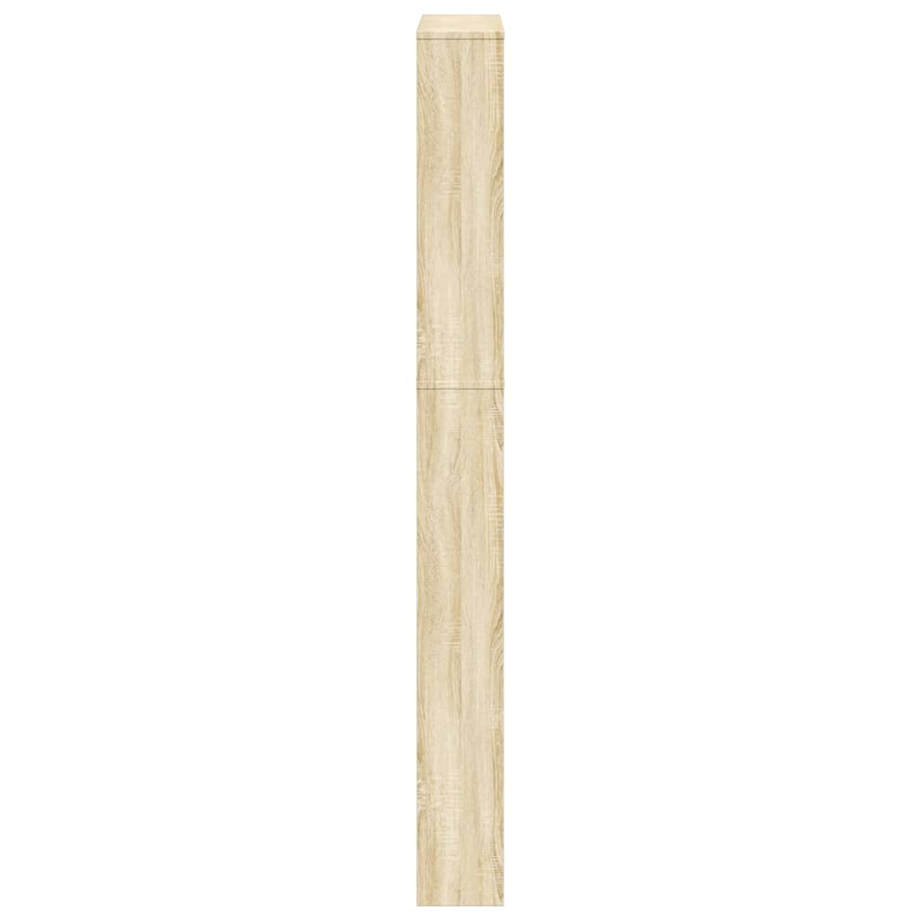 Ormarić za cipele s 5 razina i ogledalom 63x17x169,5 cm hrast