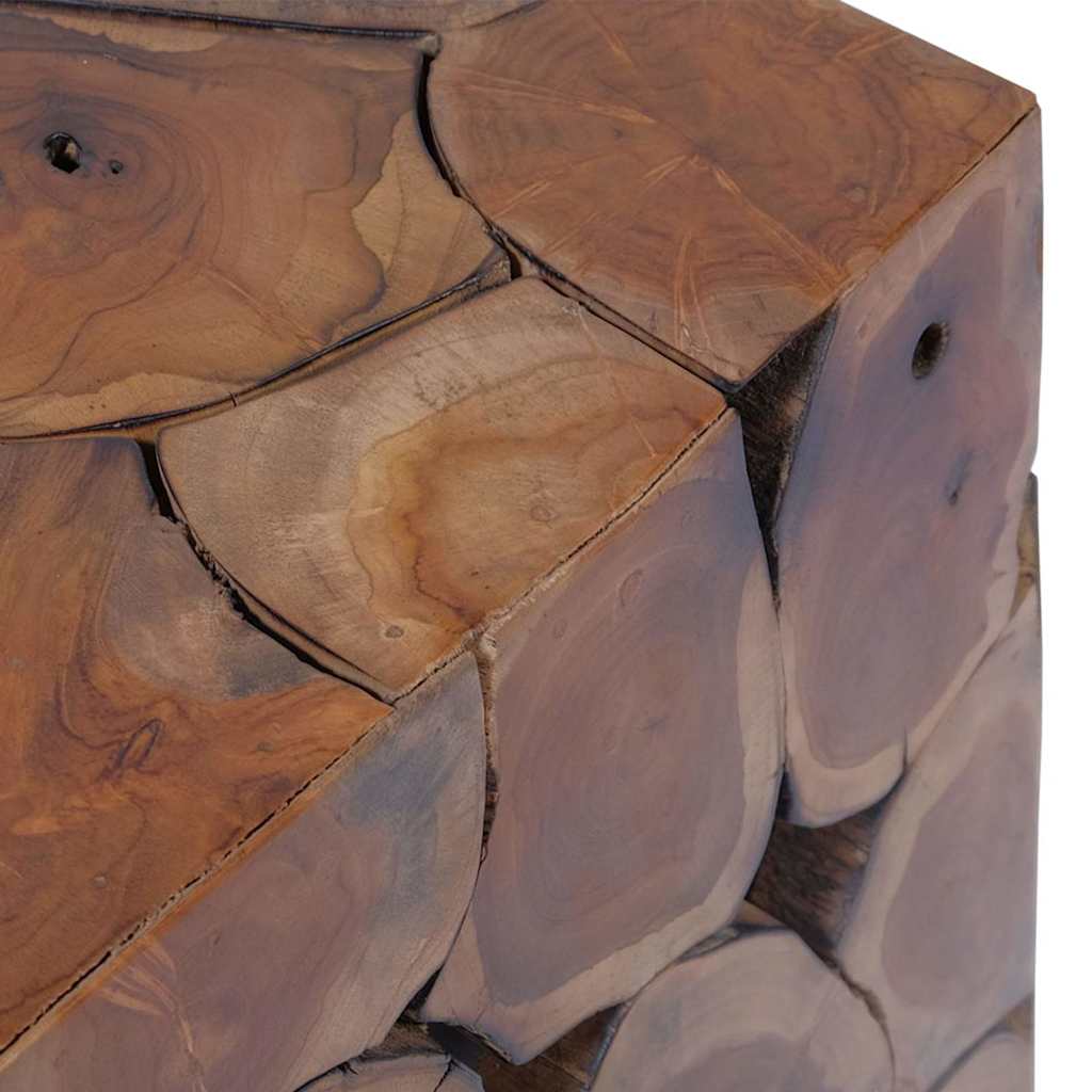 Stolci 4 kom smeđi 40x40x45 cm od masivne tikovine