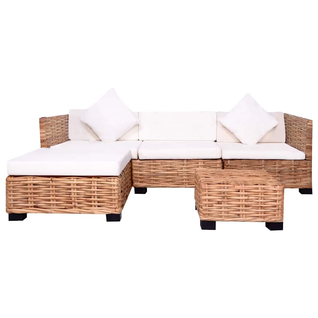Sofa Set 14 kom Prirodni Ratan