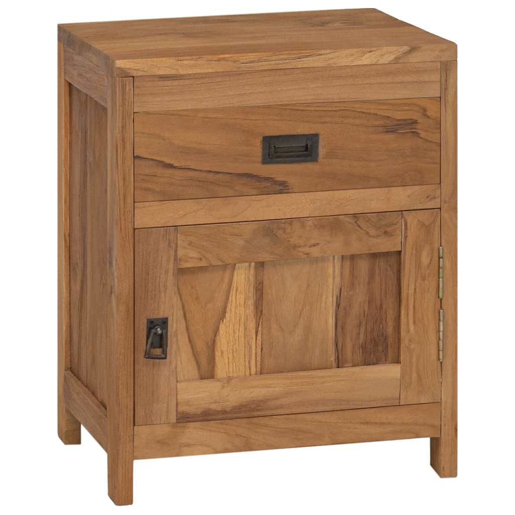 Noćni ormarić od masivne tikovine 40 x 30 x 50 cm