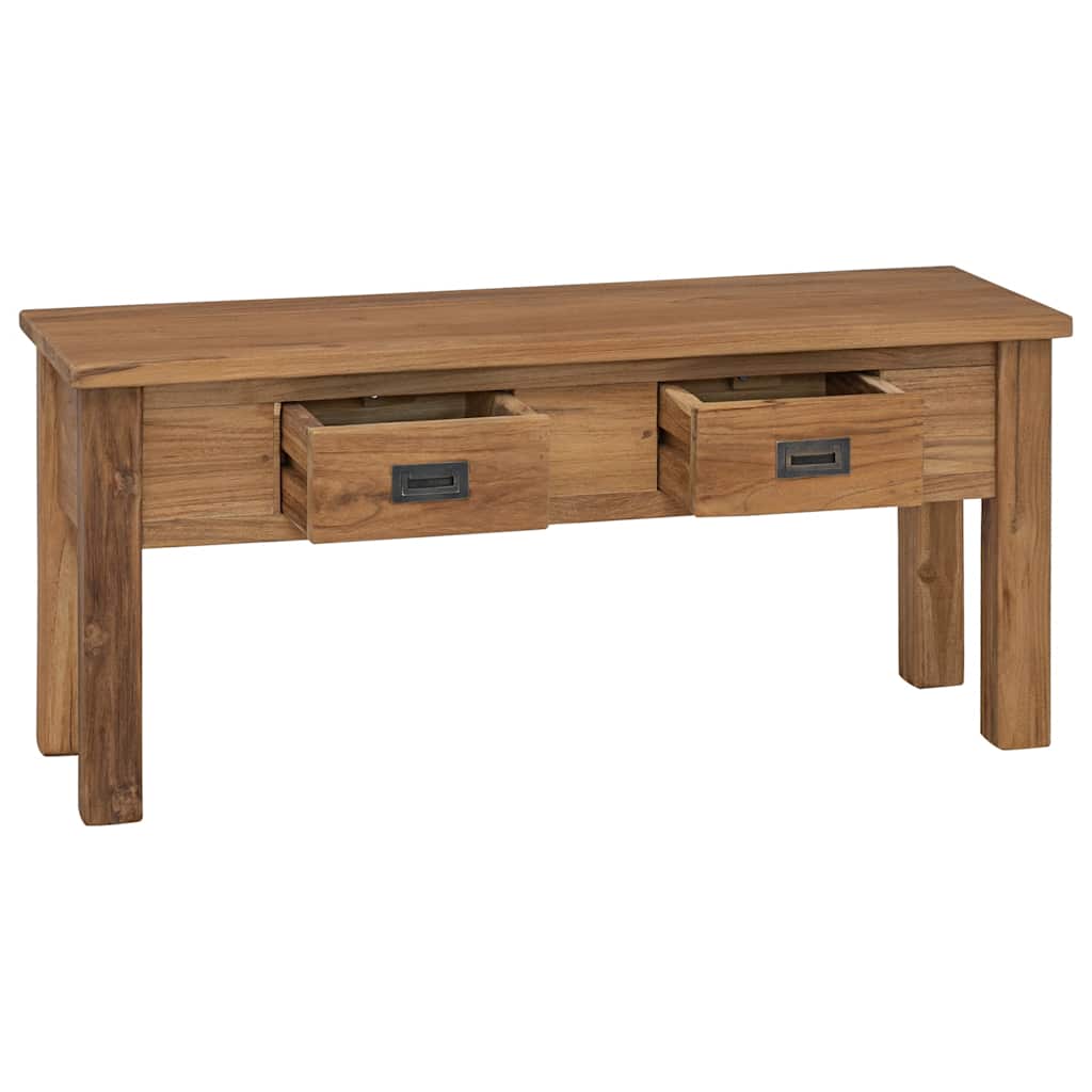 Klupa za hodnik od masivne tikovine 90x30x40 cm