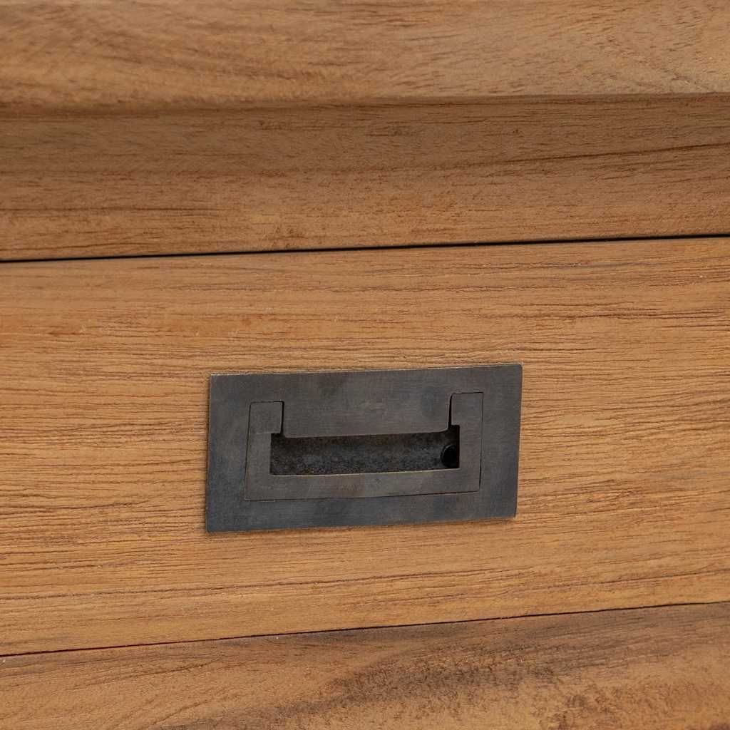 Klupa za hodnik od masivne tikovine 90x30x40 cm