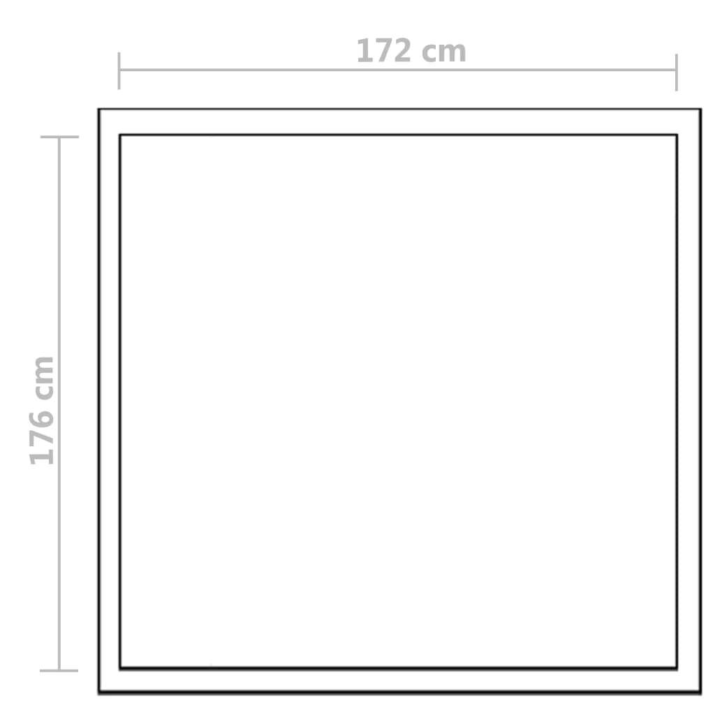 Staklenik od ojačanog aluminija 3,46 m³