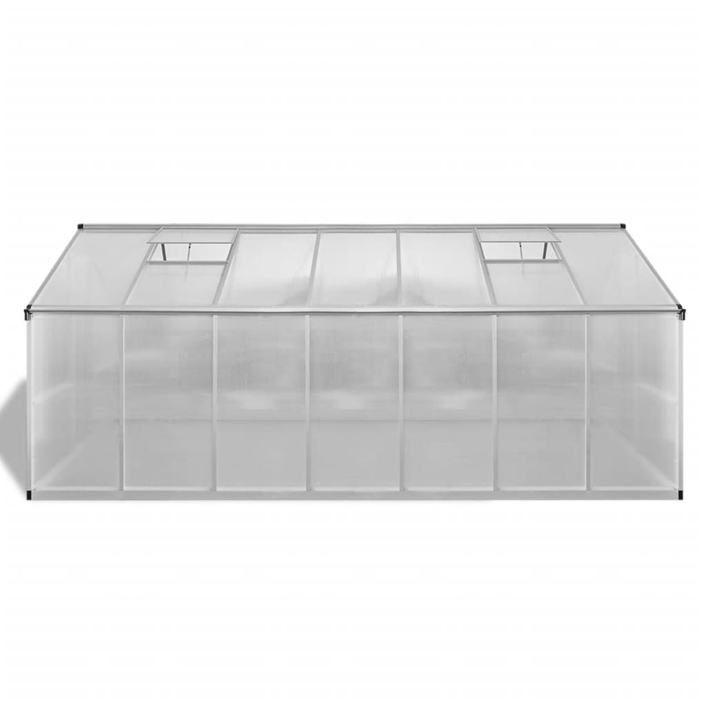 Staklenik od ojačanog aluminija 10,53 m³