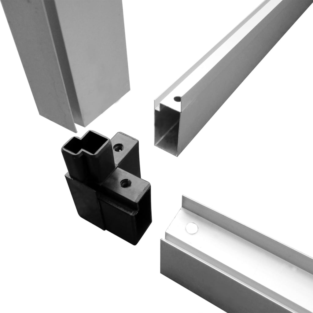 Staklenik od ojačanog aluminija 10,53 m³