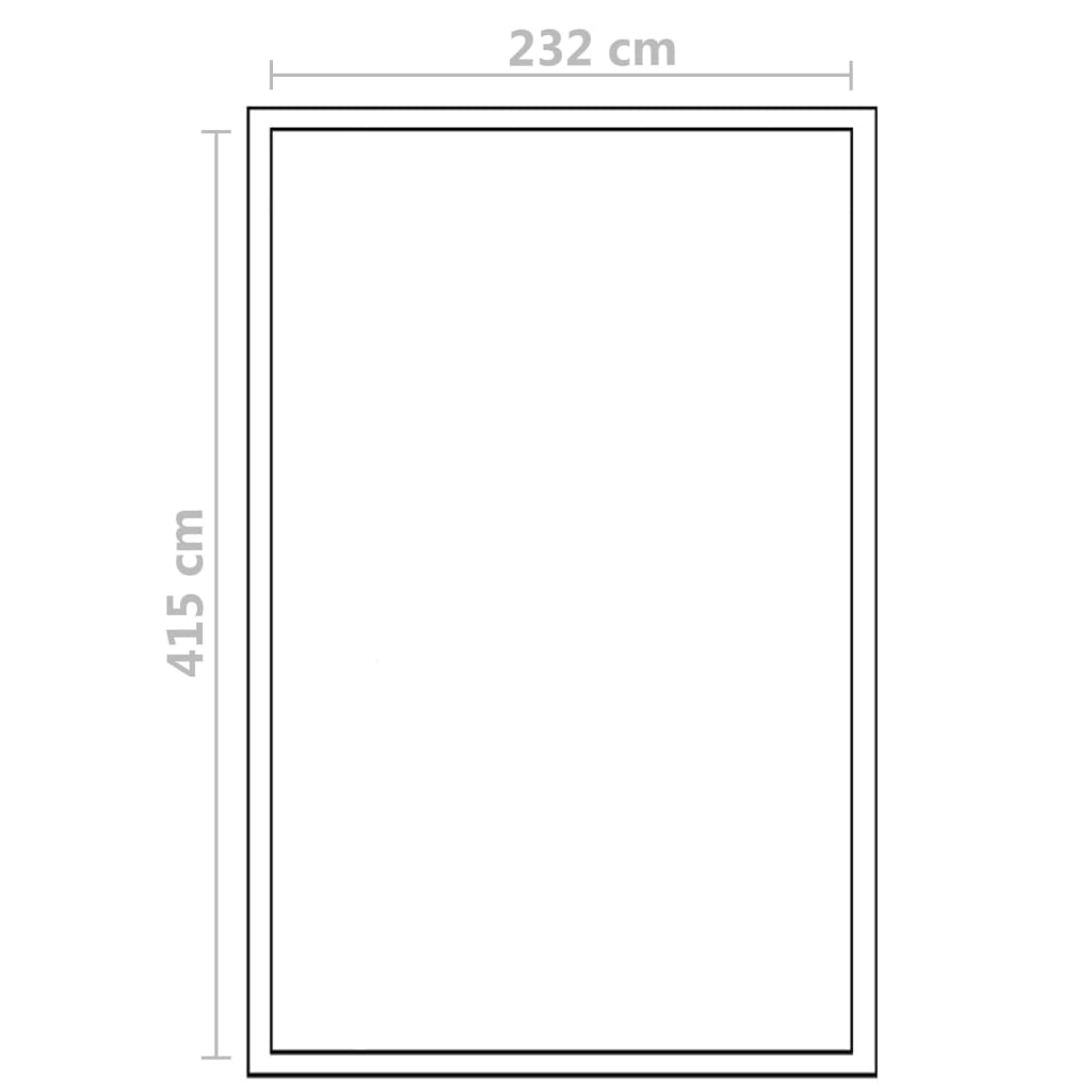 Staklenik od ojačanog aluminija 10,53 m³