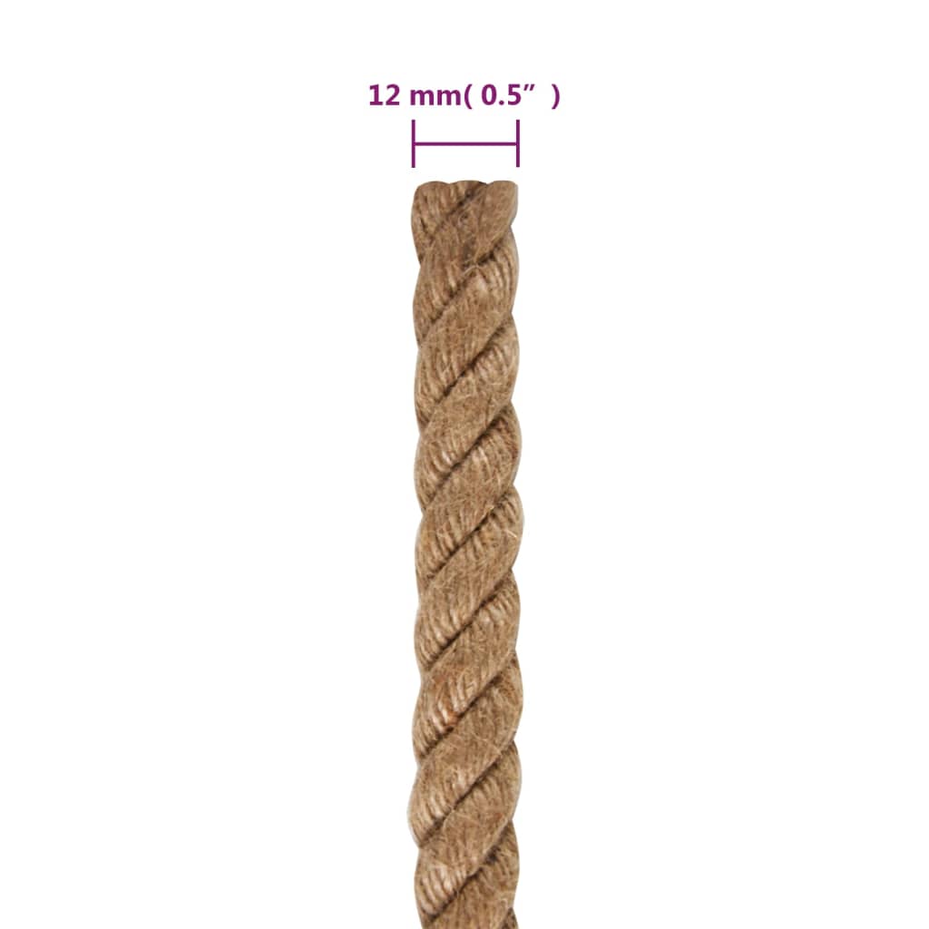 Uže od 100% Jute 12 mm 100 m