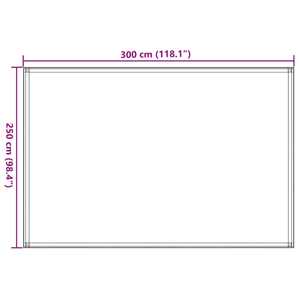 Tepih za šator 250 x 300 cm antracit