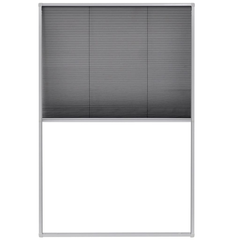 Plisirani Zaslon Protiv Insekata za Prozore Aluminijski 80x120 cm