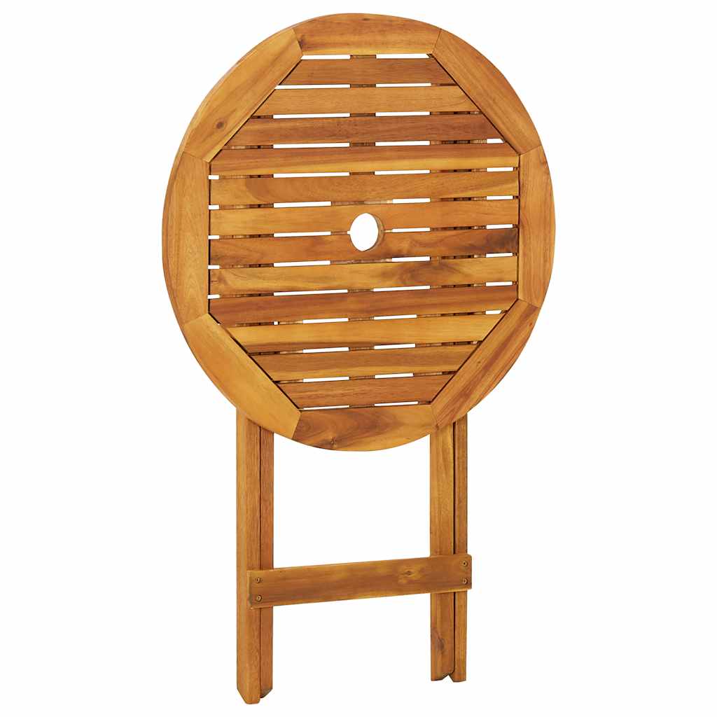 3-dijelni sklopivi bistro set od masivnog bagremovog drva