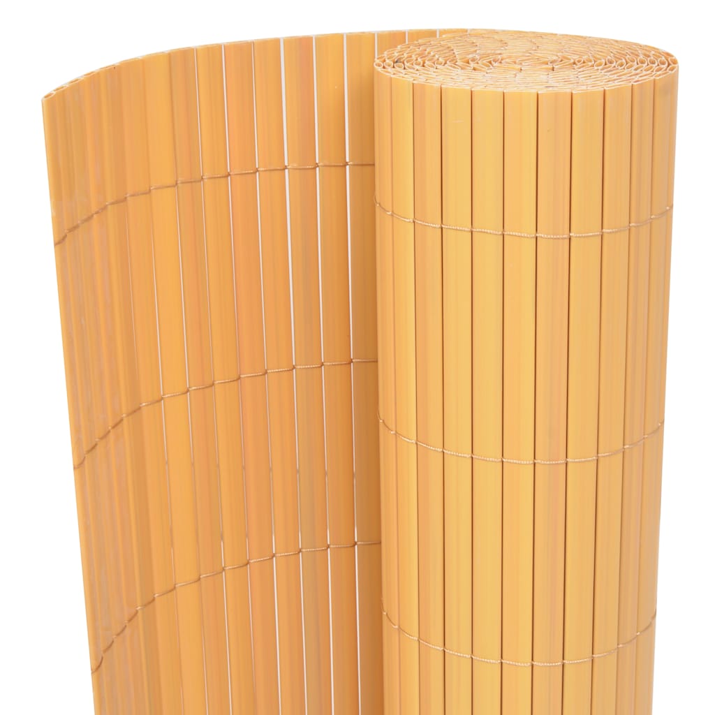 Dvostrana vrtna ograda PVC 90 x 300 cm žuta