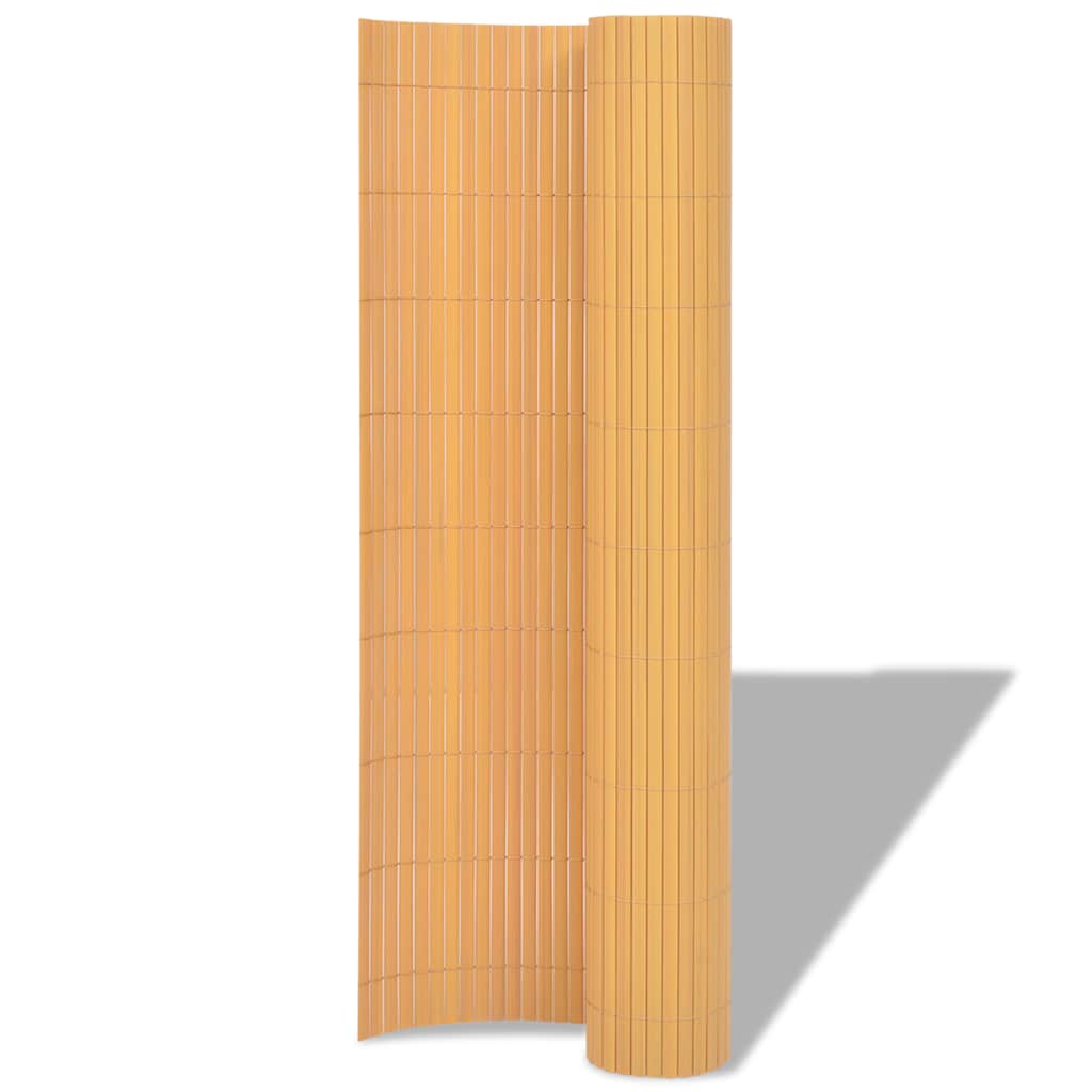 Dvostrana vrtna ograda PVC 90 x 300 cm žuta