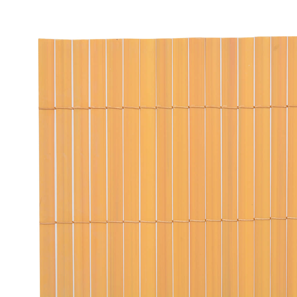 Dvostrana vrtna ograda PVC 90x500 cm žuta