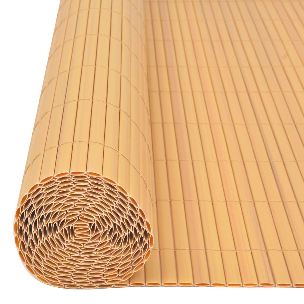 Dvostrana vrtna ograda PVC 90x500 cm žuta