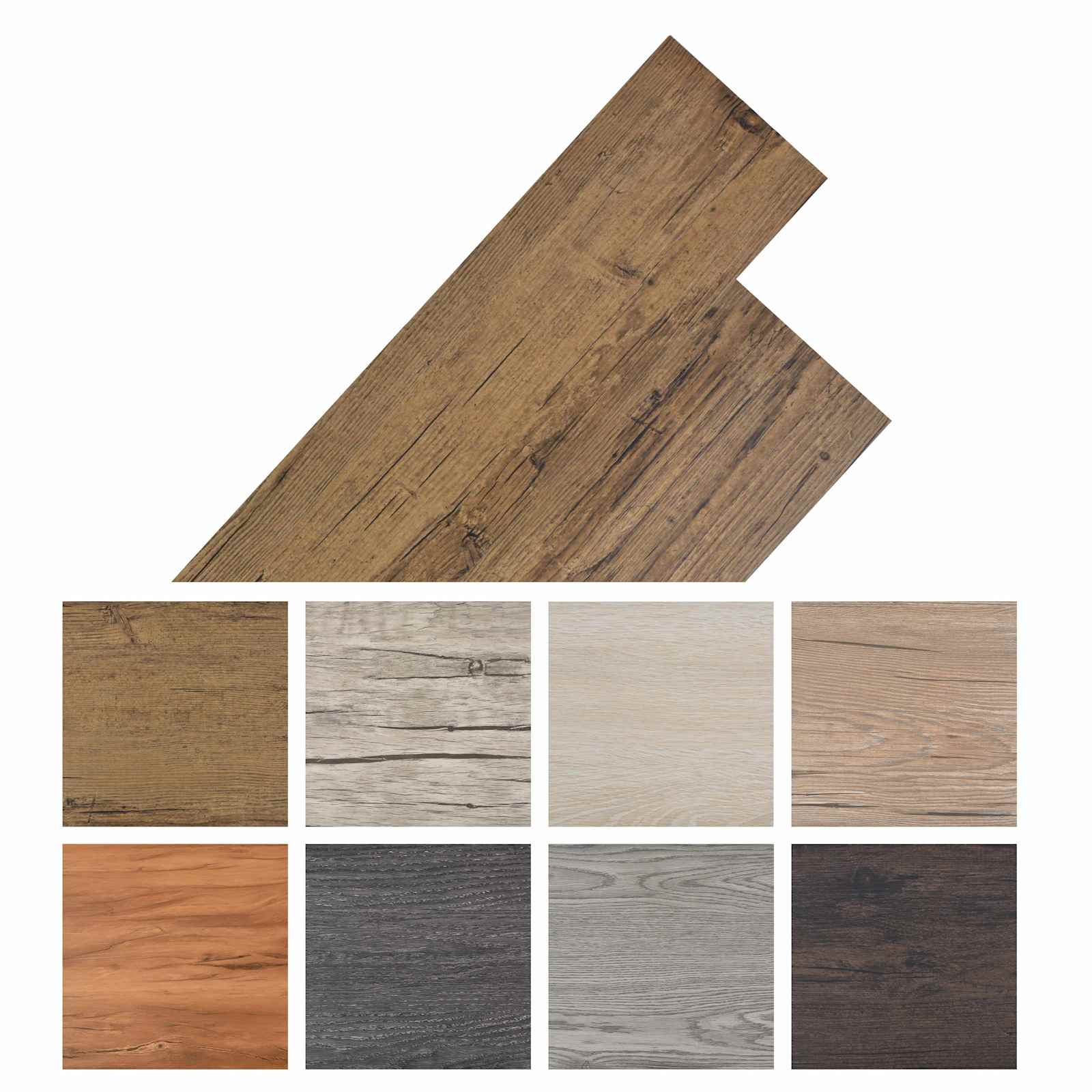 Podne daske 36 pcs Bakarna smeđa 5,02 m² PVC