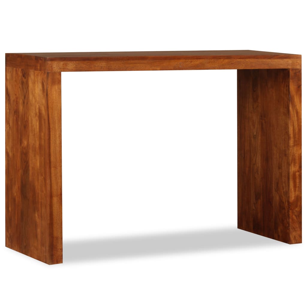 Konzolni stol masivno drvo s premazom boje meda 110x40x76 cm