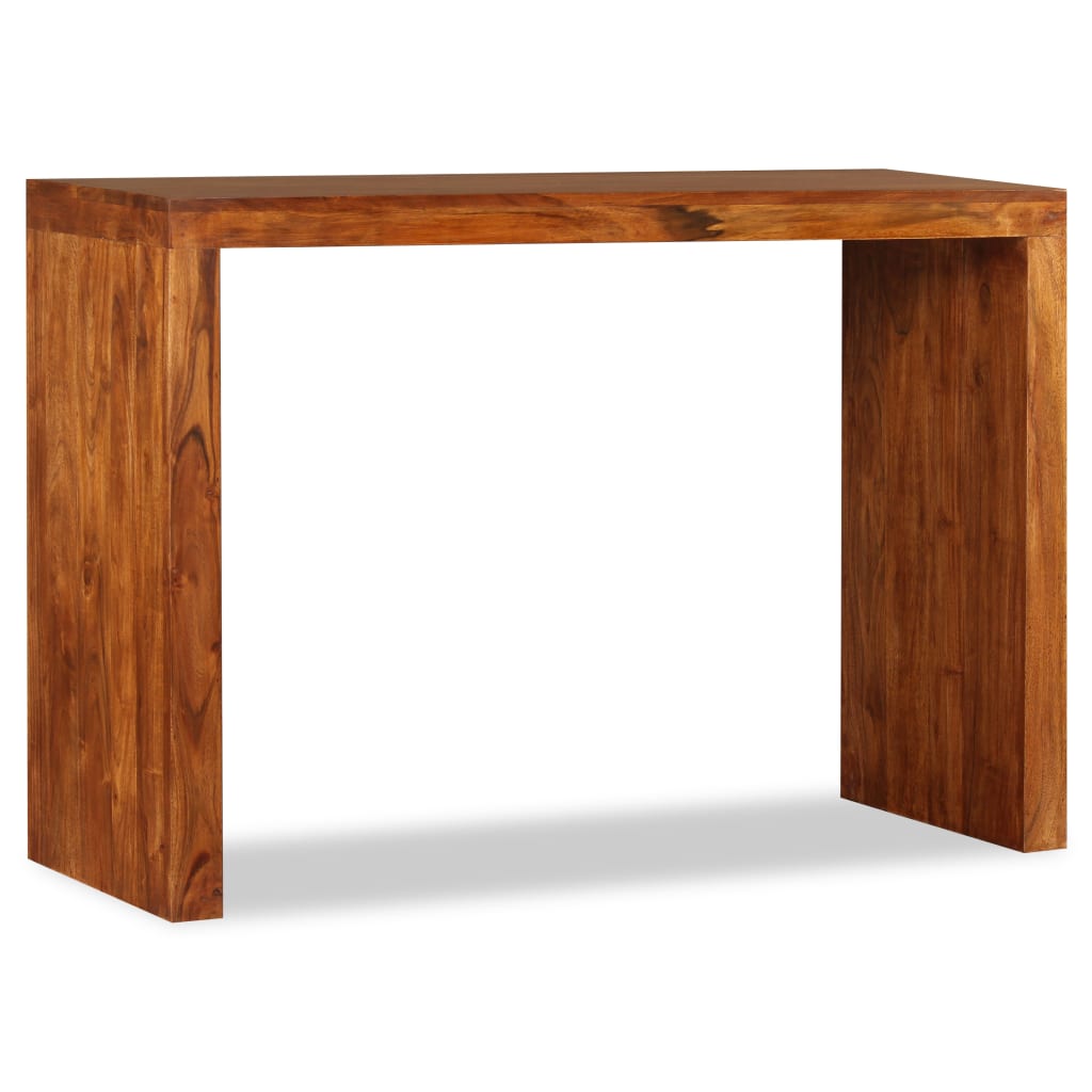 Konzolni stol masivno drvo s premazom boje meda 110x40x76 cm