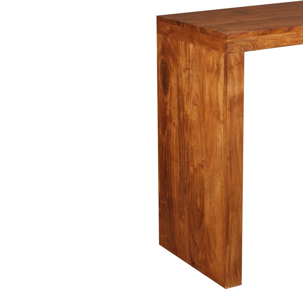 Konzolni stol masivno drvo s premazom boje meda 110x40x76 cm