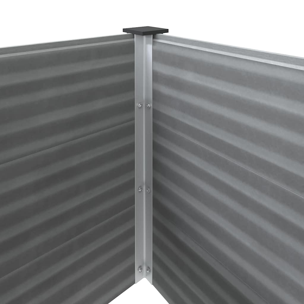 Vrtna Posuda za Sadnju WPC 100x50x54 cm Siva