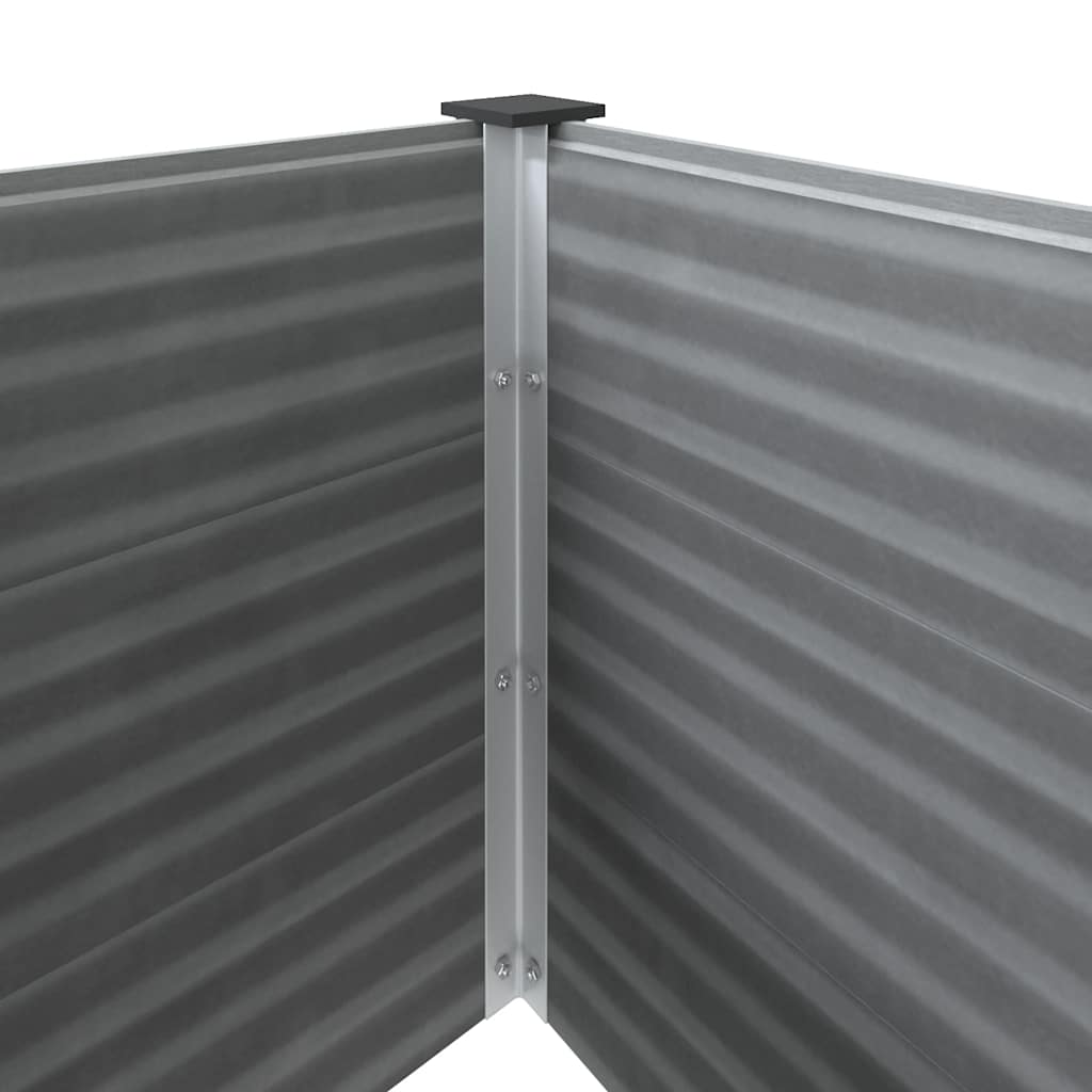 Vrtna Posuda za Sadnju WPC 100x50x91 cm Siva