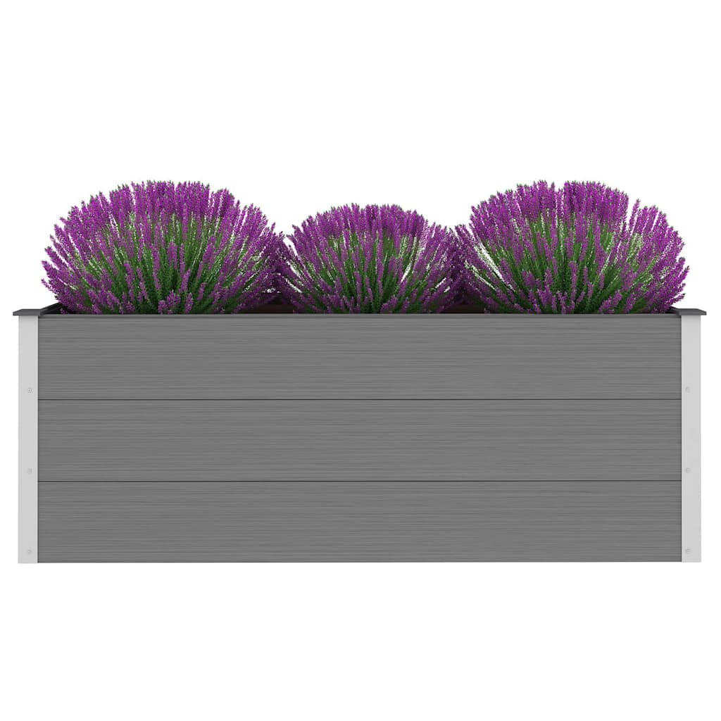 Vrtna Posuda za Sadnju WPC 150x50x54 cm Siva