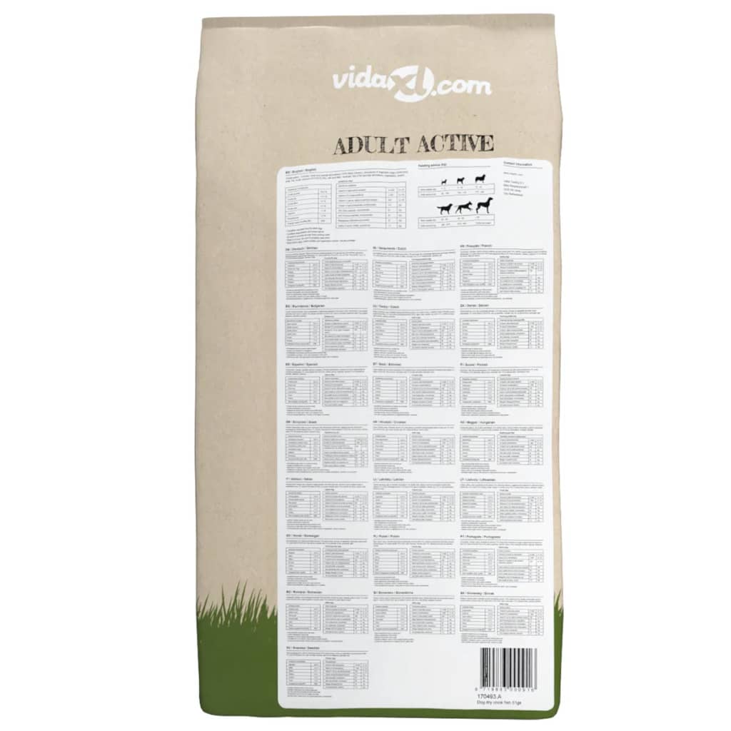Premium suha hrana za pse Adult Active Chicken & Fish 15 kg