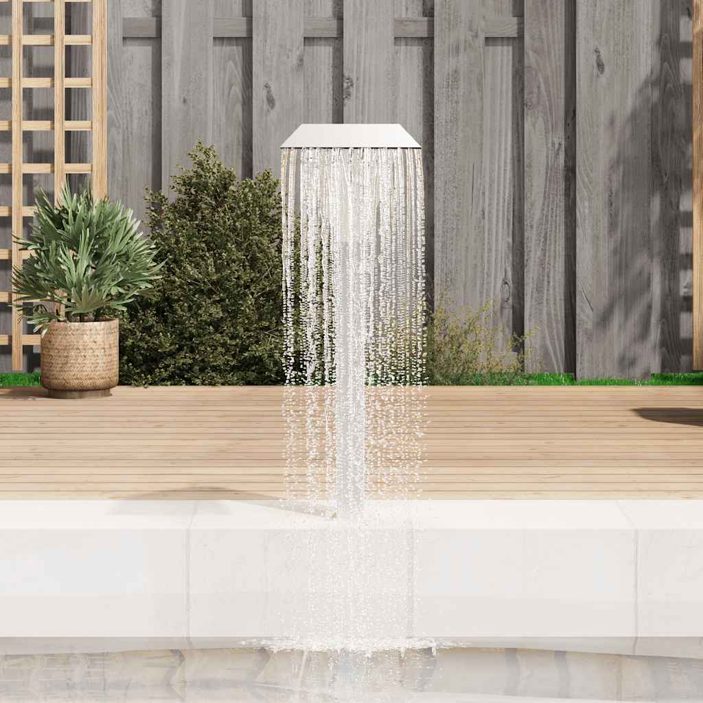 Fontana za bazen od nehrđajućeg čelika 50 x 30 x 90 cm srebrna