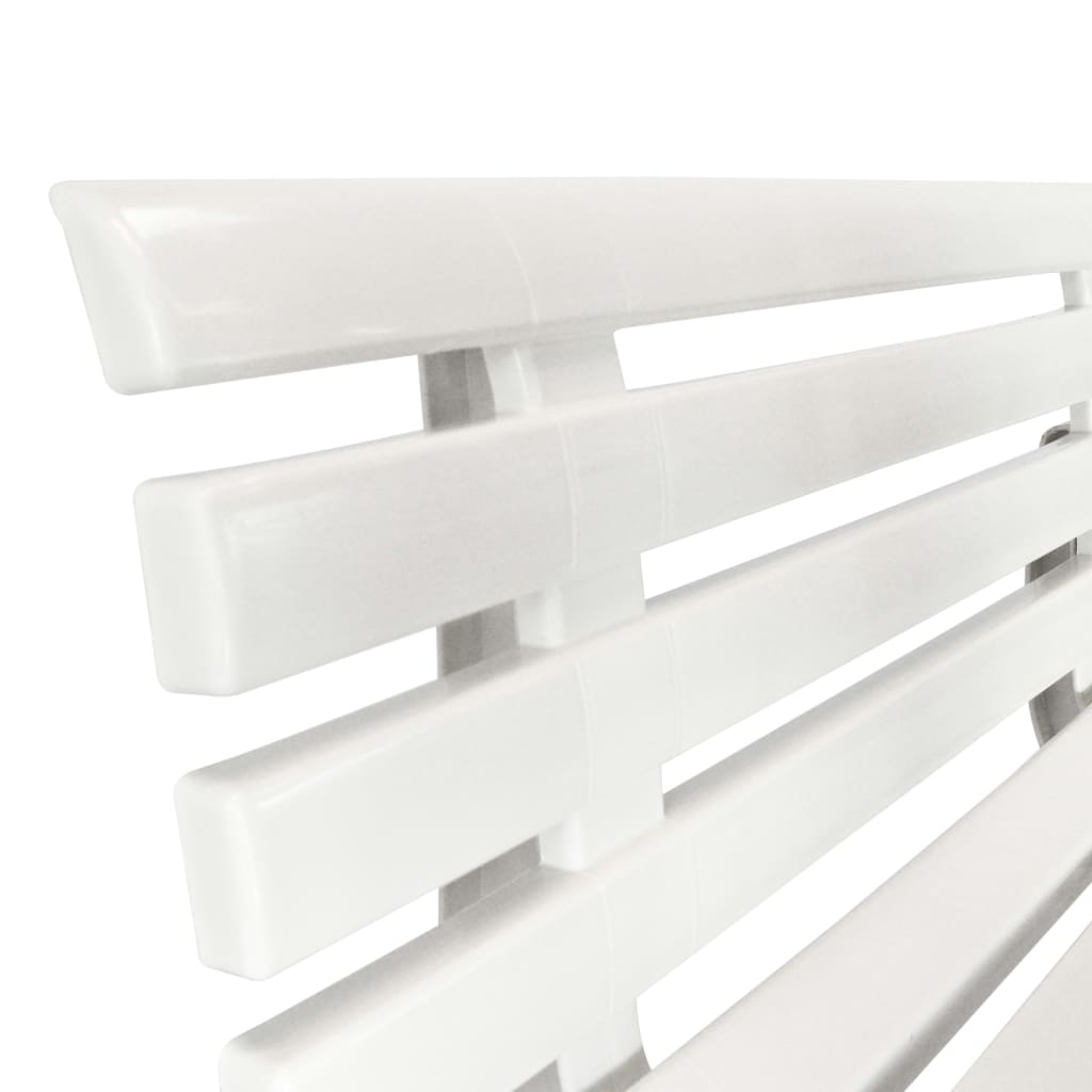 Vrtna klupa 145,5 cm plastična bijela