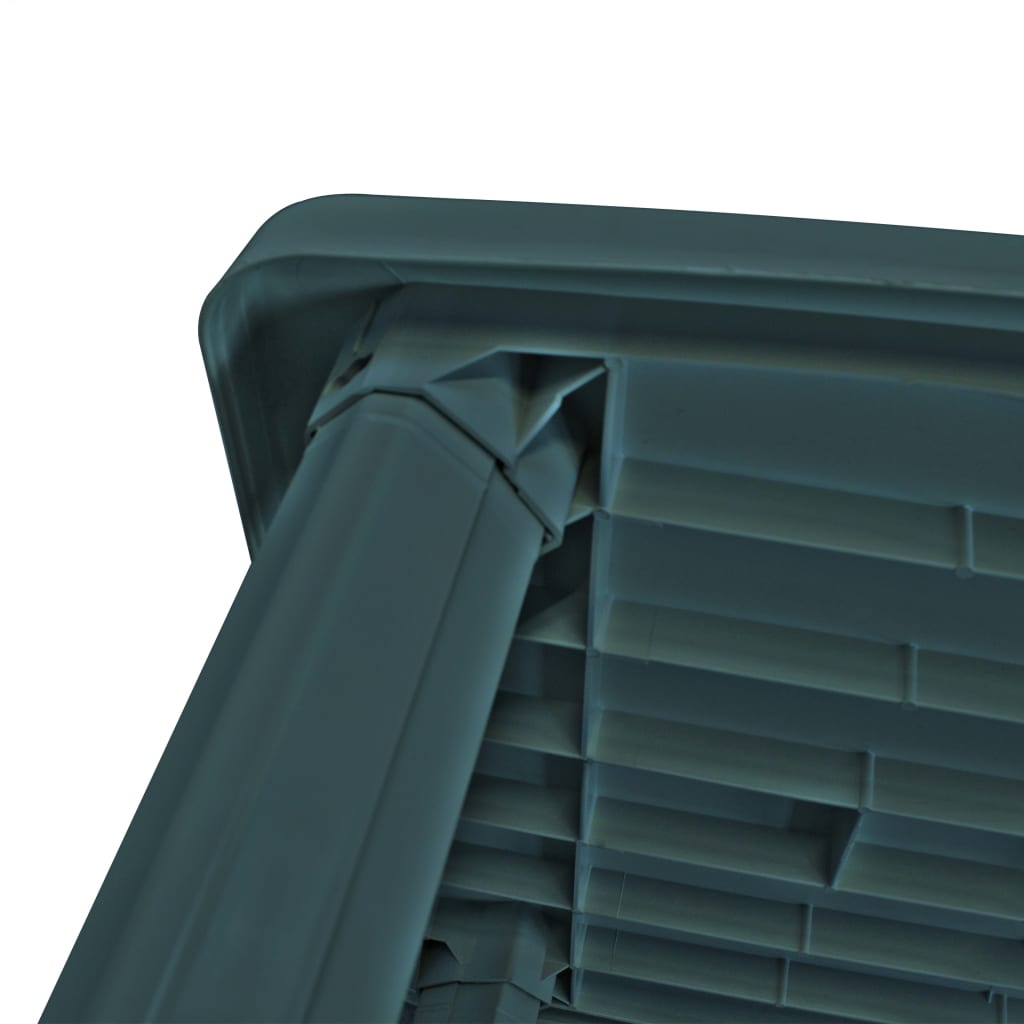 Vrtni stol od plastike zeleni 101 x 68 x 72 cm
