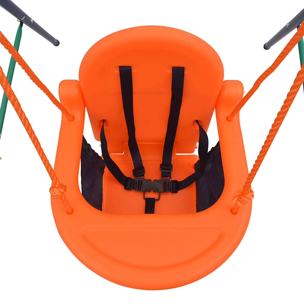 2-u-1 obična ljuljačka i ljuljačka za malu djecu narančasta