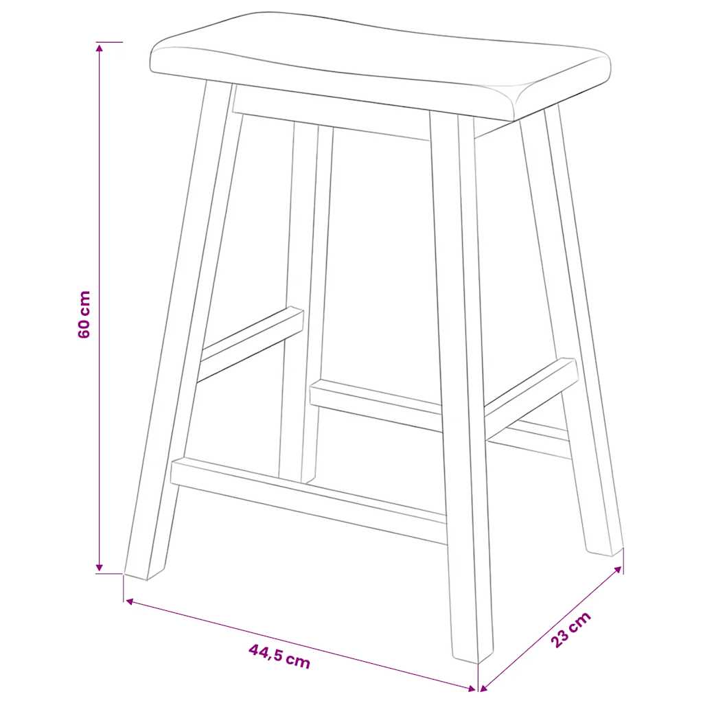 Barski Set 3 kom MDF Bijeli