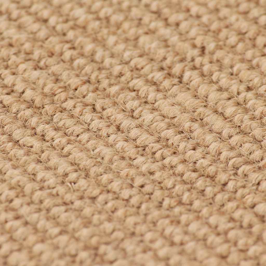 Ukrasni tepih od jute s podlogom od lateksa 70x130 cm prirodni